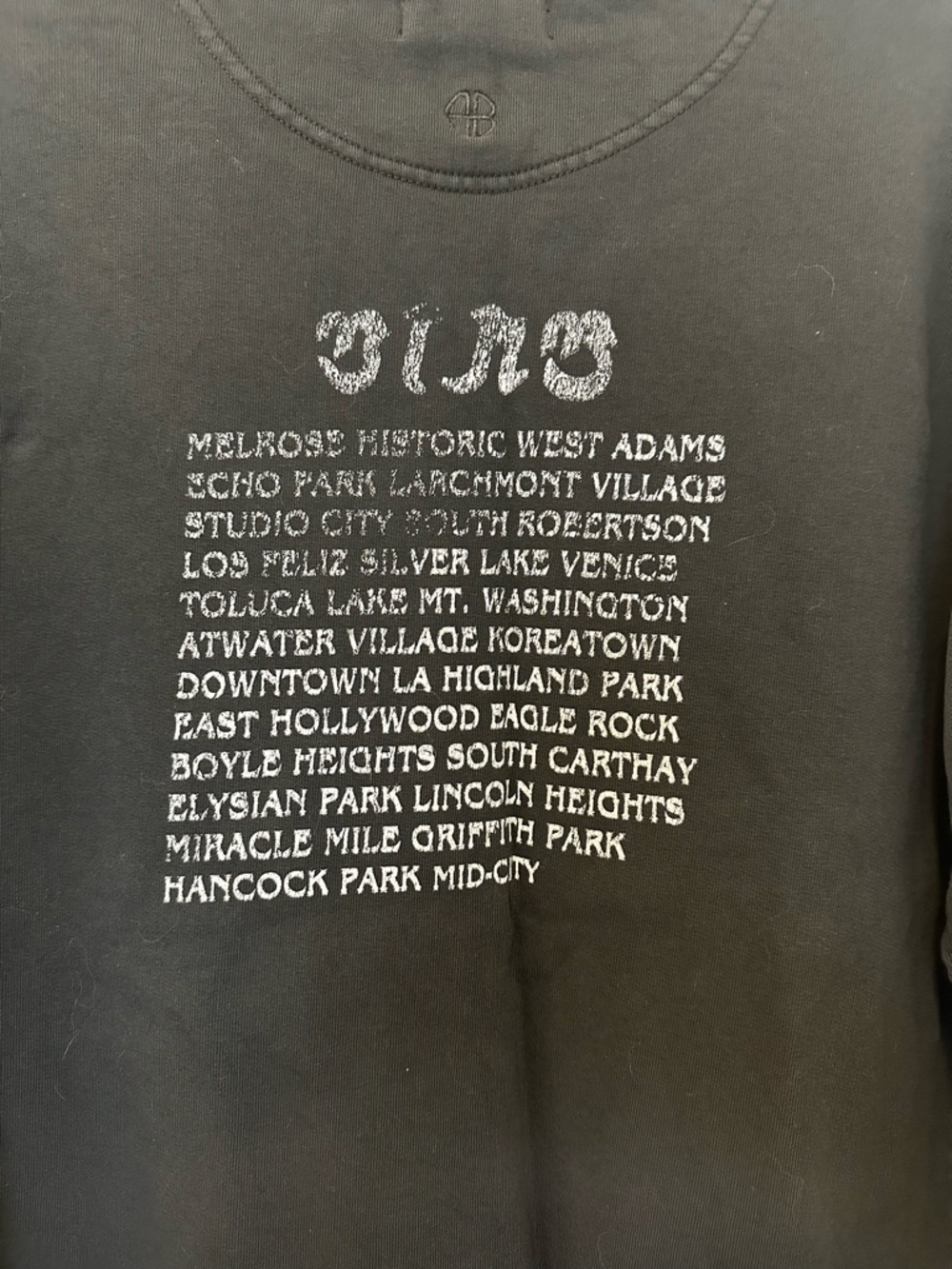 ANINE BING Los Angeles Graphic Sweatshirt - Charcoal - Picture 6 of 6